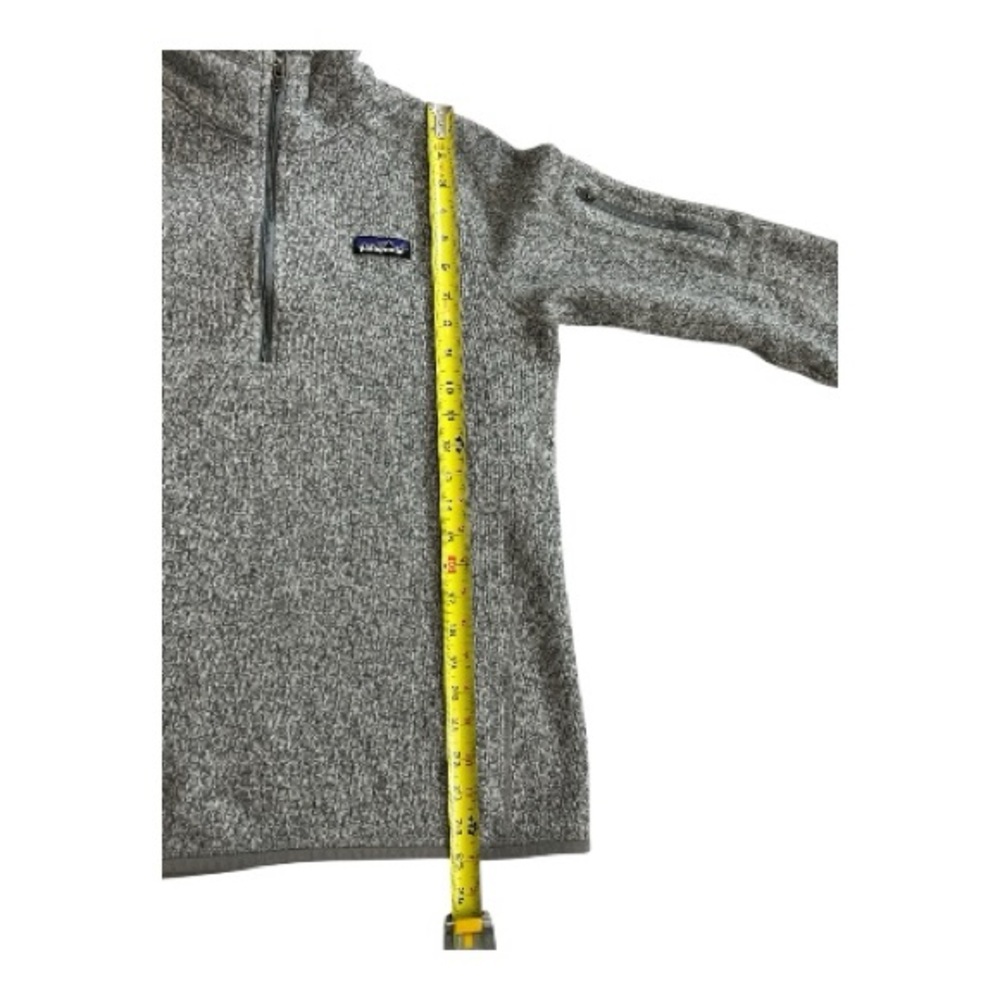 Patagonia Better Sweater Gray Fleece Quarter-Zip Pullover.Size L - Picture 4 of 6